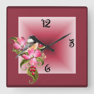 Bird Quadratische Wanduhr