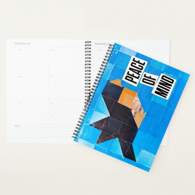 Bird Quilt Pattern Blue Sky Calming Peace of Mind Planer (Anzeige)