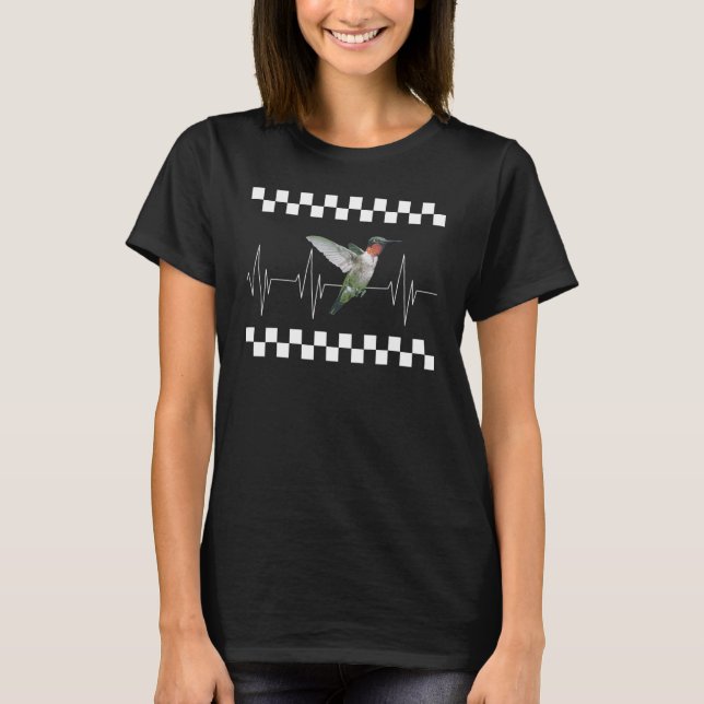 Bird Ruby Throated Hummingbird Hummingbird Eigentü T-Shirt (Vorderseite)