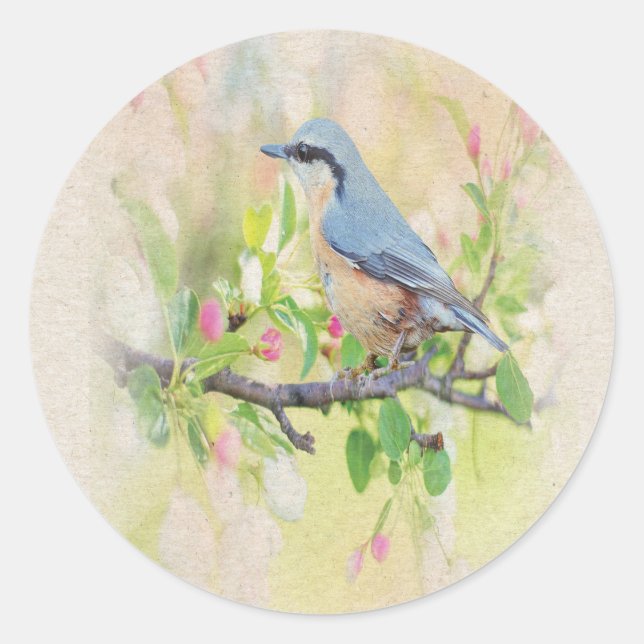 Bird Runder Aufkleber (Vorderseite)