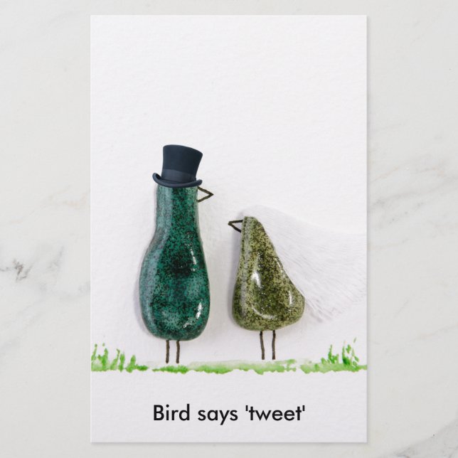 Bird sagt "tweet" briefpapier (Vorderseite)