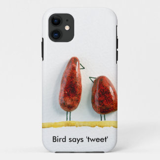Bird sagt "tweeten" liebt Vögel funkelnd rote Kera title_seo2