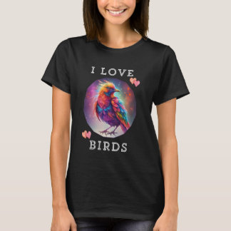 BIRD SCHÖNE ABSTRAKTE FARBBIRD PRÄSENTIERT T-Shirt