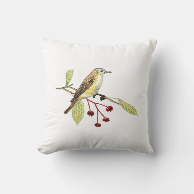 Bird-shaped throw pillows imitating the embroidery kissen (Vorderseite)