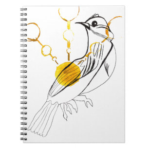 Bird Sings Notebook Notizblock