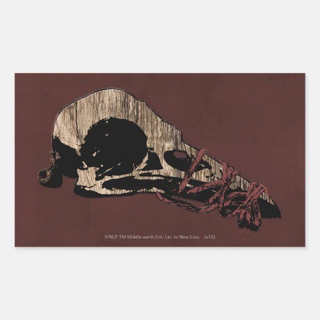 Bird Skull Rechteckiger Aufkleber (Vorderseite)