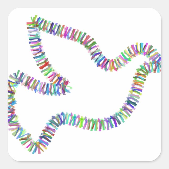 Bird Square Sticker (Vorderseite)