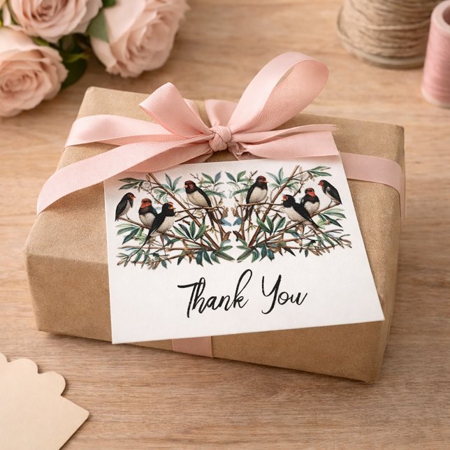 Bird Themed Dankeschön Karte (Von Creator hochgeladen)