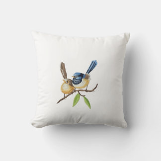 Bird  throw pillows imitating embroidery effects kissen