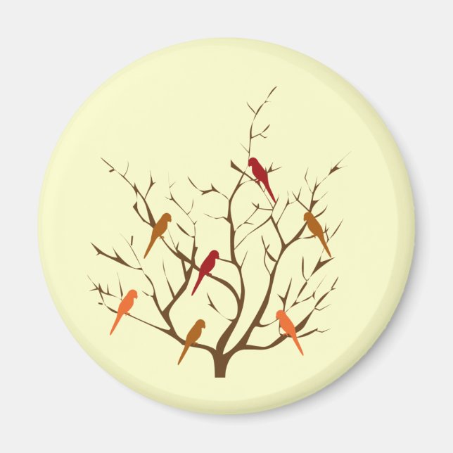 Bird Tree Magnet (Vorne)