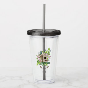 Bird Tumbler Birdhouse Acryltrinkbecher