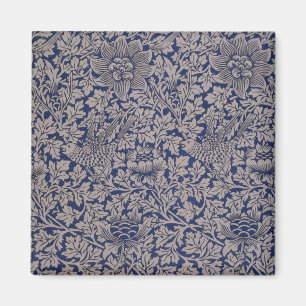 Bird und Anemone von William Morris Vintag Pattern Magnet