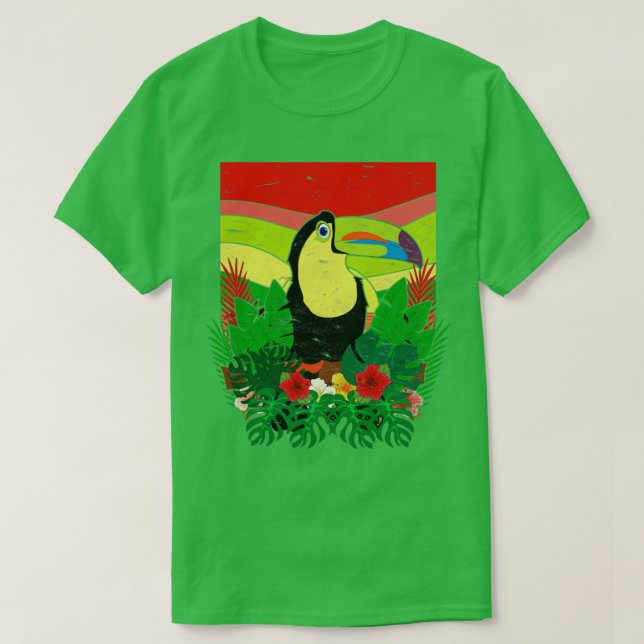 Bird Watcher Exotic Blume Vogelbeobachtung Lover T T-Shirt (Design vorne)
