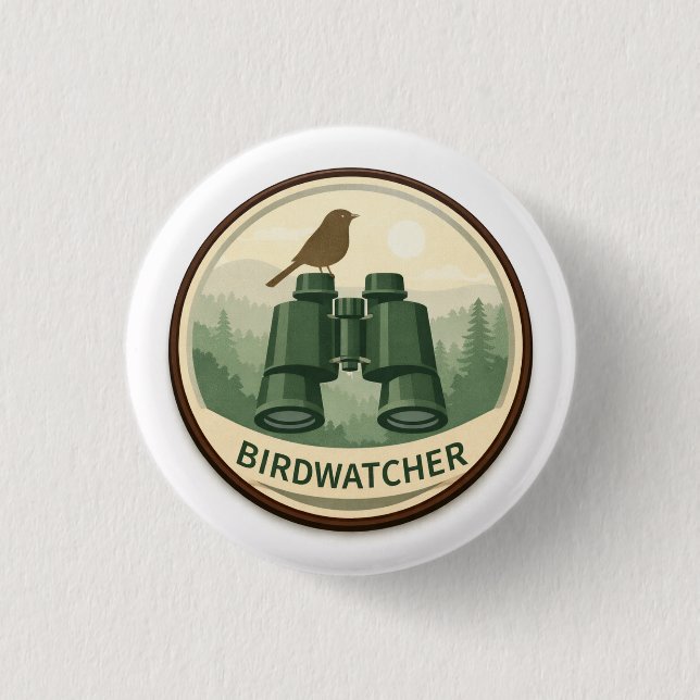 Bird Watcher Explorer | Kids Outdoor Award Button (Vorderseite)