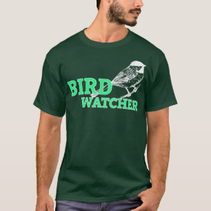 Bird Watcher Nature Gift Idee Vogelschutz Grüner W T-Shirt