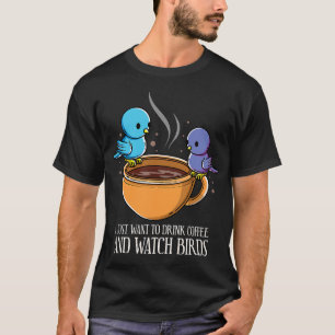 Bird Watcher Ornithologin Vogelbeobachtung Vogelbe T-Shirt