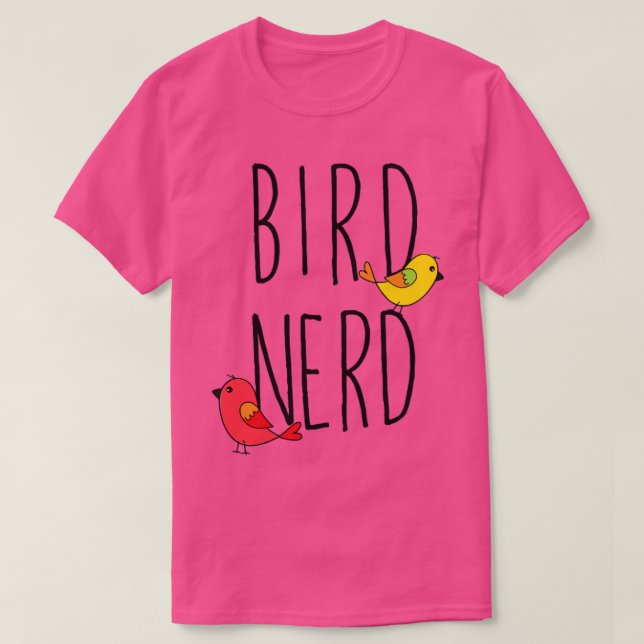 Bird Watching Bird Nerd Hexer T-Shirt (Design vorne)