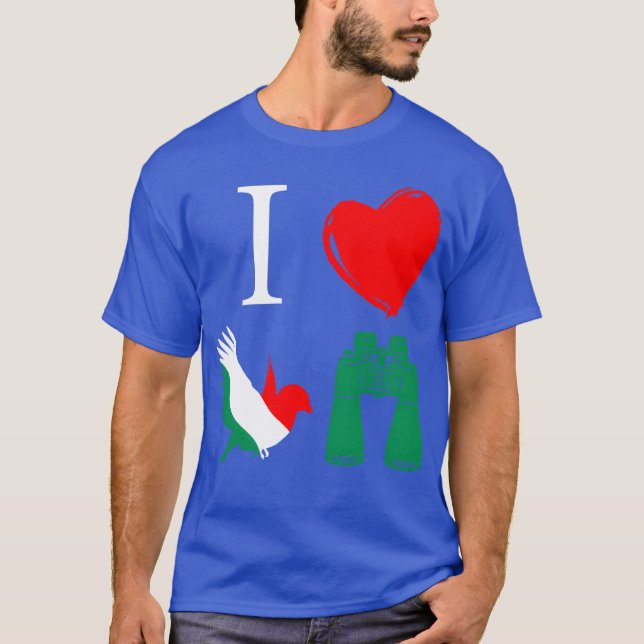 Bird Watching Ornithology Girl T-Shirt (Vorderseite)