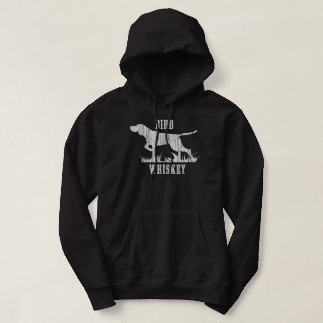 Bird Whiskey Dog Hoodie (Design vorne)