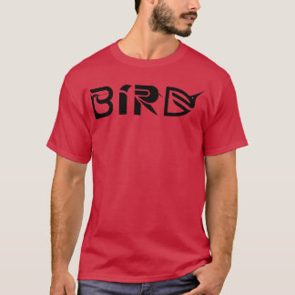 Bird Word Art Wings of Briefe Freunde T-Shirt