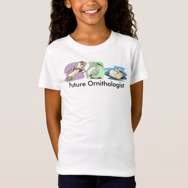 Bird-Zeichnungen für künftige Ornithologen T-Shirt (Vorderseite)