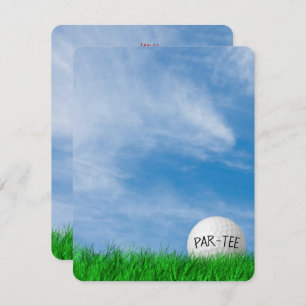 Birday Party Golf Thema Einladung