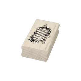 Birdcage mit Ivy Foliage Gummistempel