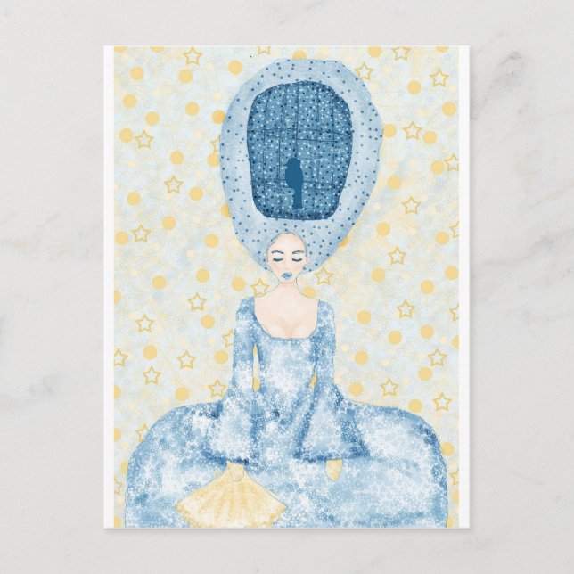 Birdcage Wig Postkarte (Vorderseite)