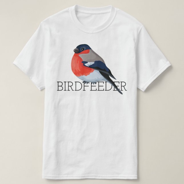 Birdfeeder Bullfinch T-Shirt (Design vorne)