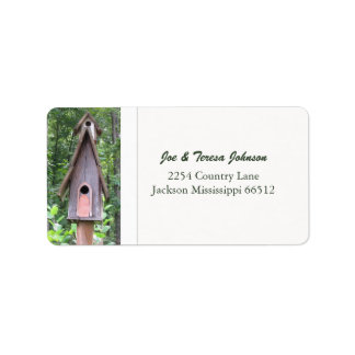 Birdhouse Address Labels Adressaufkleber