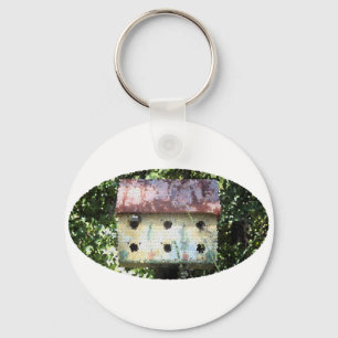 Birdhouse bearbeitet schlüsselanhänger