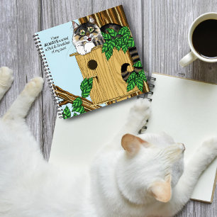 Birdhouse Bed Breakfast Cat Notizbuch