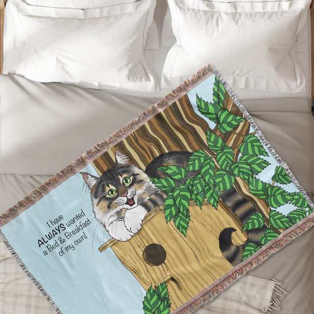 Birdhouse Bed Breakfast Katzen Decke (Von Creator hochgeladen)