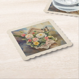 Birdhouse Bouquet - Paper Untersetzer