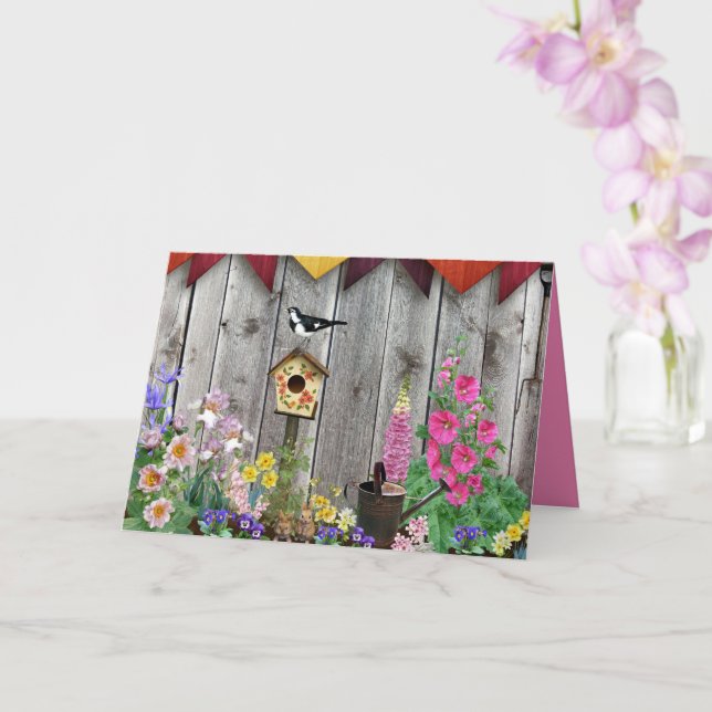 Birdhouse Gardens Karte (Orchidee)