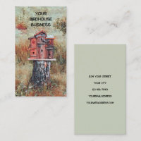 Birdhouse im Waldrost Braun Vintagen Stil