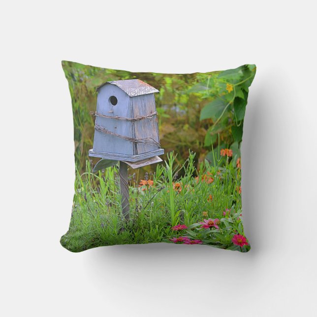 Birdhouse in the Garden Coussin (Recto)