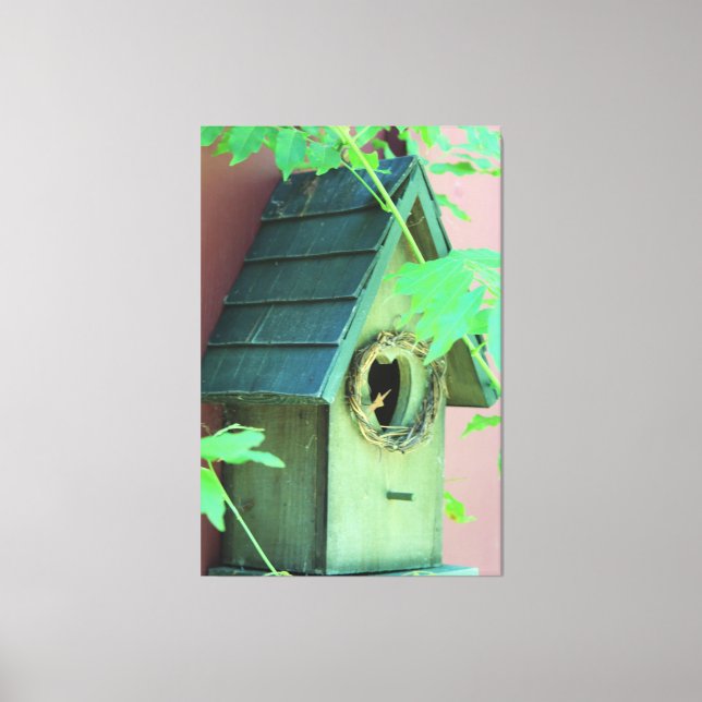 Birdhouse Leinwand Art (Vorderseite)