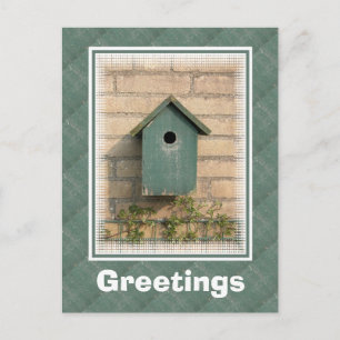 Birdhouse Postcard Postkarte
