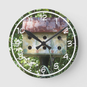 Birdhouse Runde Wanduhr