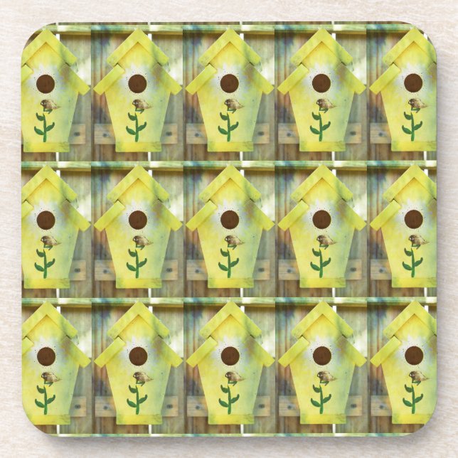 Birdhouse von Shirley Taylor Getränkeuntersetzer (Vorderseite)