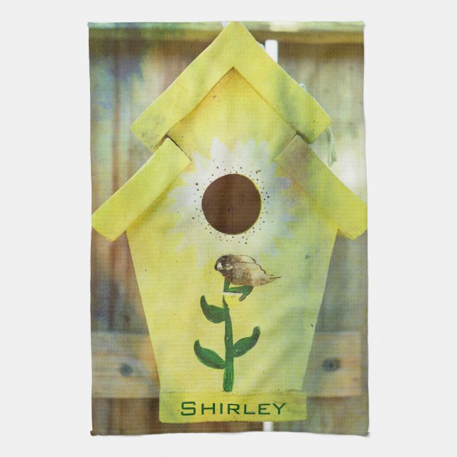 Birdhouse von Shirley Taylor Küchentuch (Vertikal)