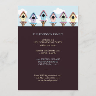 Birdhouses| Housewarming-Party Einladung