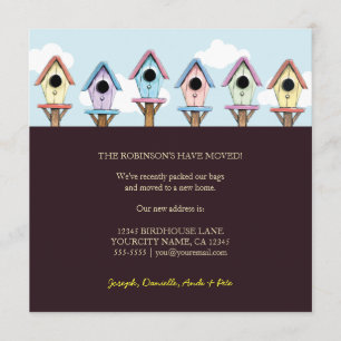 Birdhouses   Neue Zuhause-Ankündigung Ankündigung