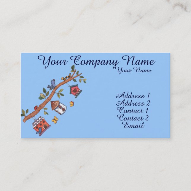 Birdhouses Visitenkarte (Vorderseite)