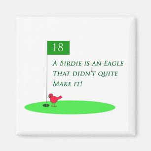 Birdie-Adler-Golf-Cartoon-Magnet Magnet