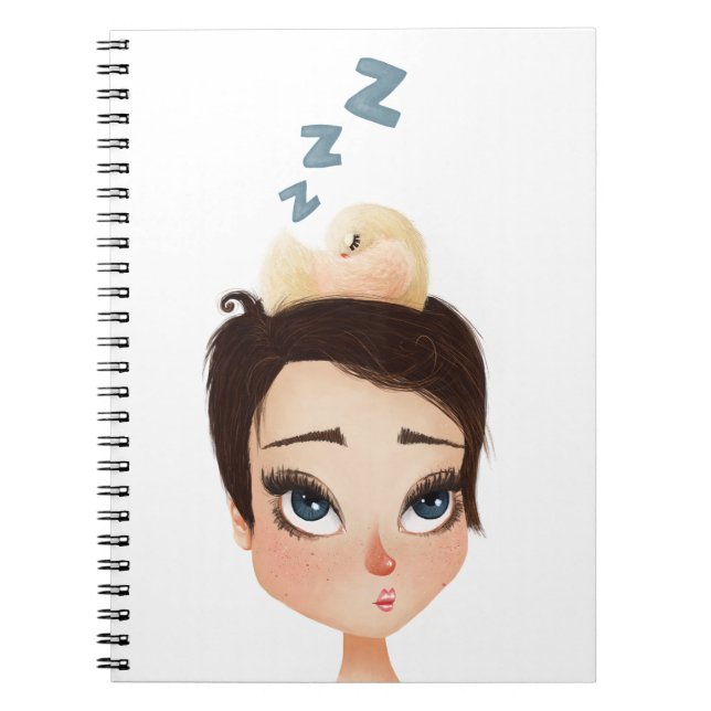 Birdie auf Pixie abkoppeln Notizblock (Vorderseite)