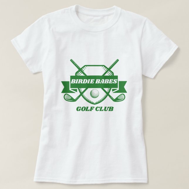 Birdie Babes Golf Shirt - Ladys Custom T-Shirt (Design vorne)