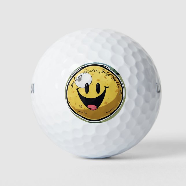 Birdie Golf Balls lächeln: Lächeln Sie Ihr Spiel a Golfball (Vorderseite)