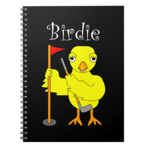 Birdie Golfer Chick Notizblock